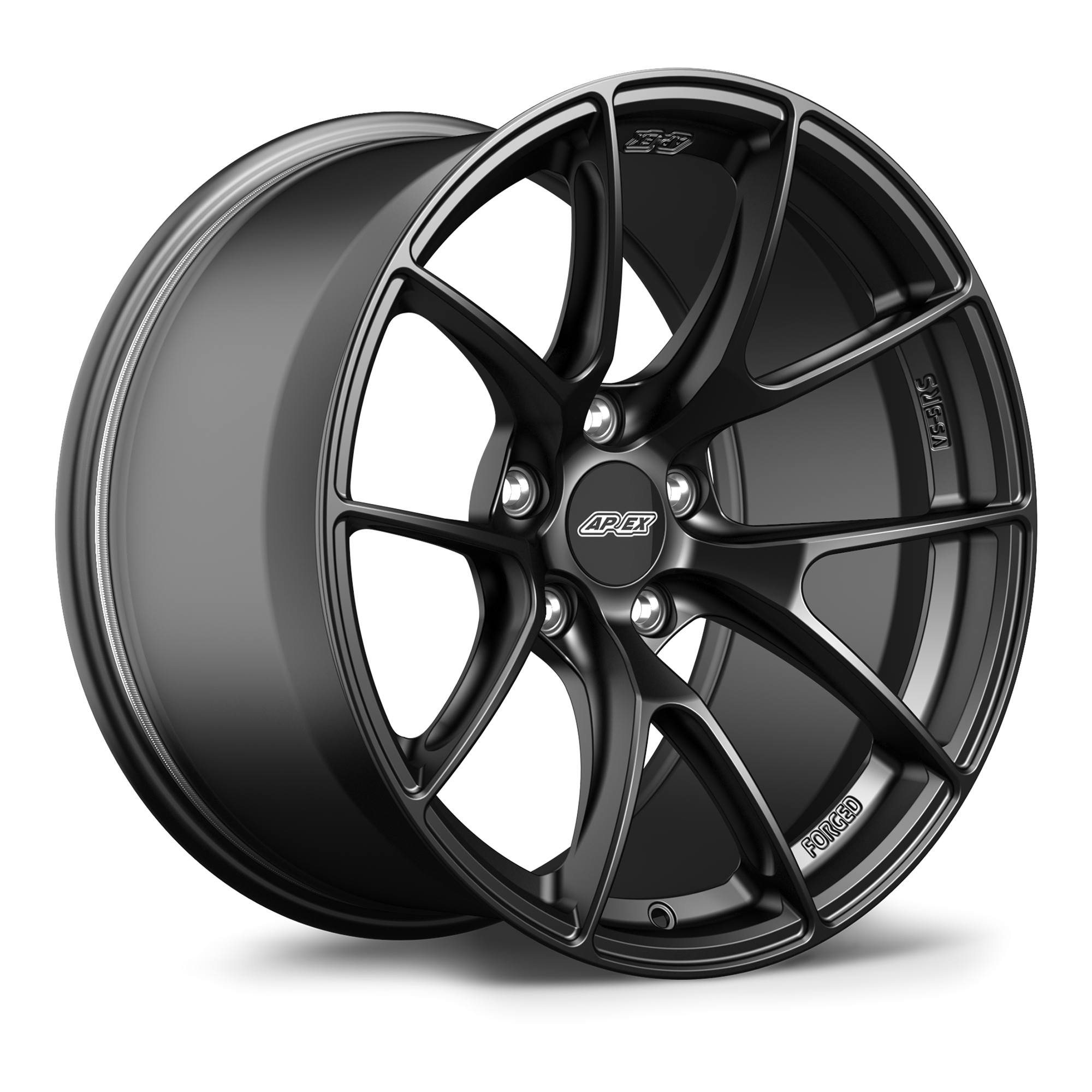 Apex VS-5RS Alloy Wheel 18x12.5 ET52 5x120.65 70.3mm CB Satin Black