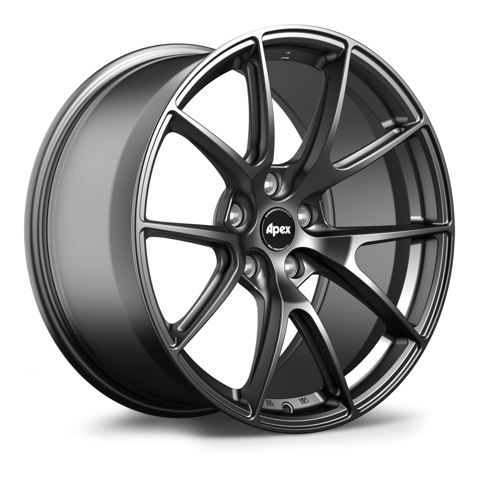 Apex VS-5 Alloy Wheel 19x9 ET30 5x120 Satin Black 72.56mm CB