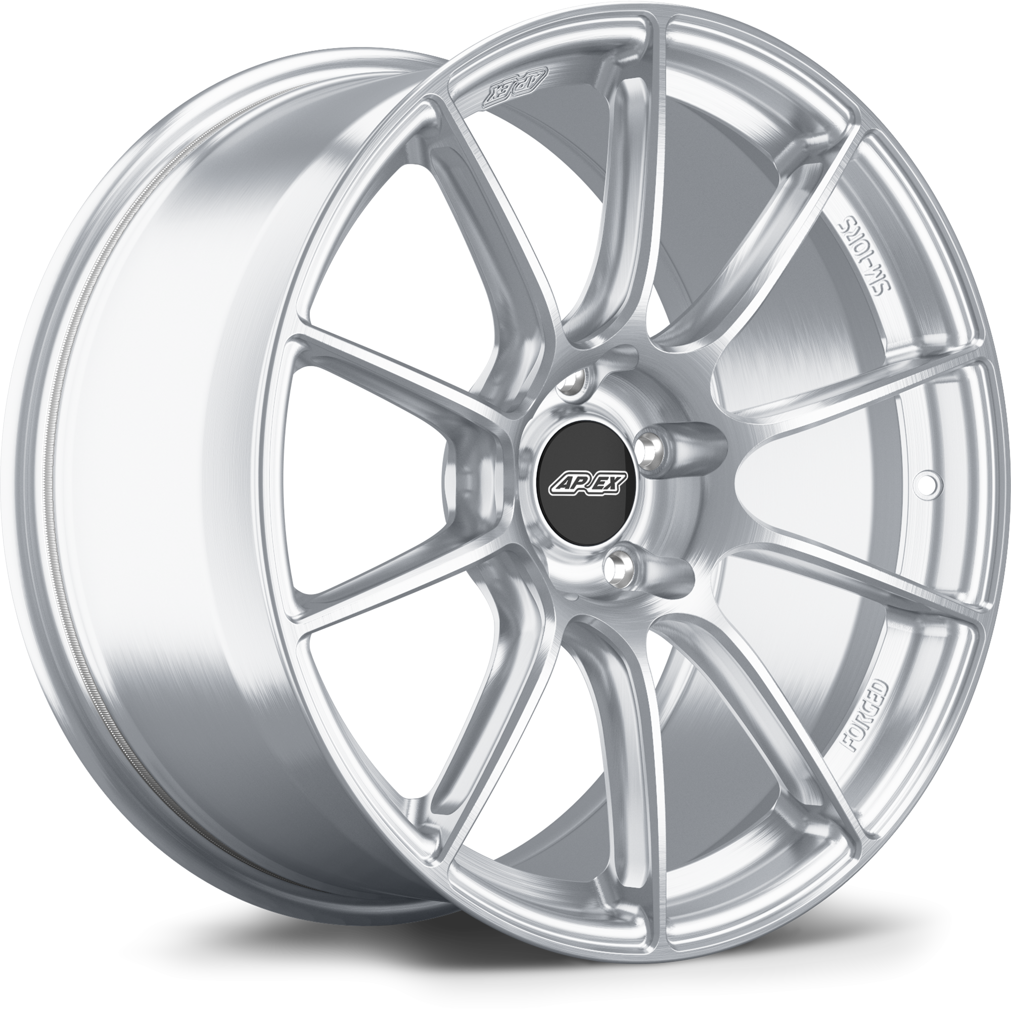 Apex SM-10RS Forged Alloy Wheel 19x10 ET38 5x112 Brushed Clear 66.6mm CB