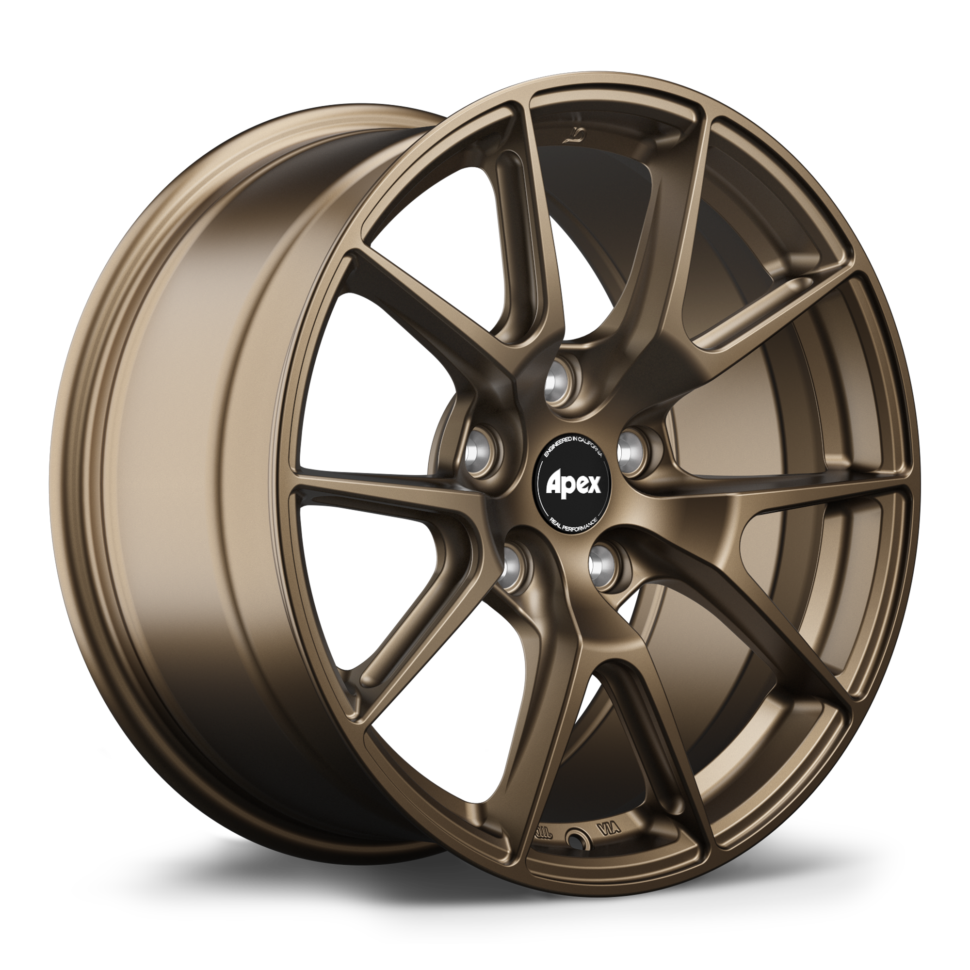 Apex VS-5 Alloy Wheel 17x8 ET30 5x114.3 Satin Bronze 73.1mm CB