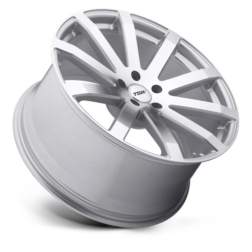 TSW BROOKLANDS Alloy Wheel 18x9.5 ET20 5x120 Silver With Mirror Cut Face 76.1mm CB