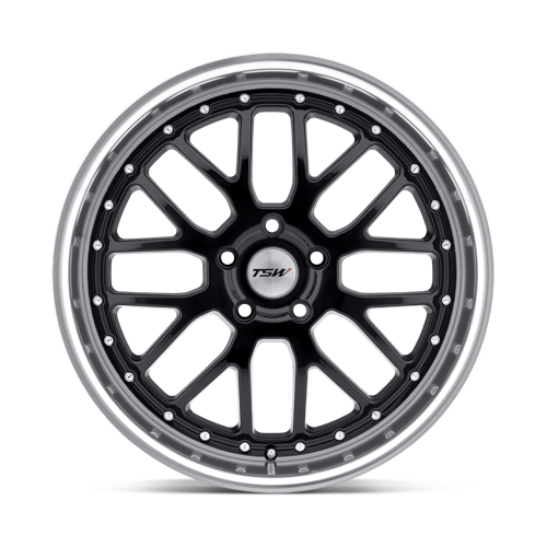 TSW VALENCIA Alloy Wheel 20x10 ET40 5x112 Gloss Black With Mirror Cut Lip 72.1mm CB