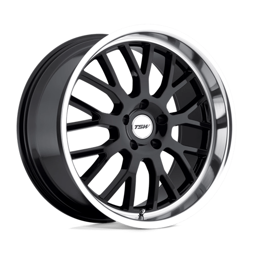 TSW TREMBLANT Alloy Wheel 20x10 ET25 5x120 Gloss Black With Mirror Cut Lip 76.1mm CB
