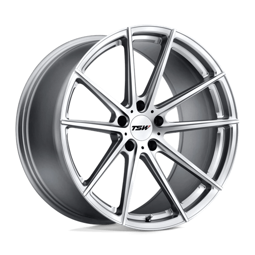 TSW BATHURST Alloy Wheel 19x10.5 ET27 5x120 Silver With Mirror Cut Face 76.1mm CB
