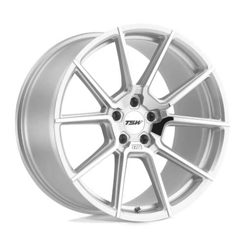 TSW CHRONO Alloy Wheel 19x8.5 ET32 5x112 Silver With Mirror Cut Face 66.56mm CB