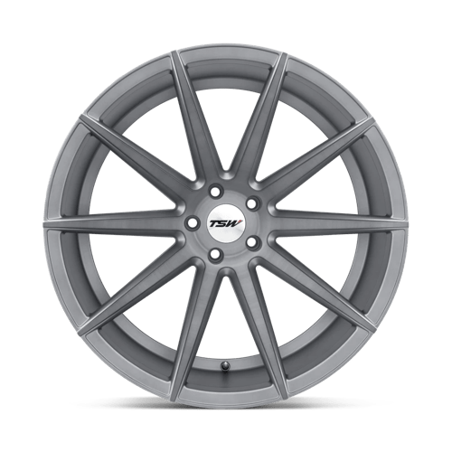 TSW CLYPSE Alloy Wheel 22x10.5 ET35 5x120 Titanium With Matt Brushed Face 76.1mm CB
