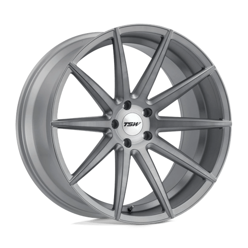 TSW CLYPSE Alloy Wheel 18x9.5 ET40 5x114 Titanium With Matt Brushed Face 76.1mm CB