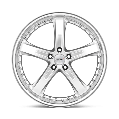 TSW JARAMA Alloy Wheel 19x9.5 ET20 5x120 Hyper Silver With Mirror Cut Lip 76.1mm CB