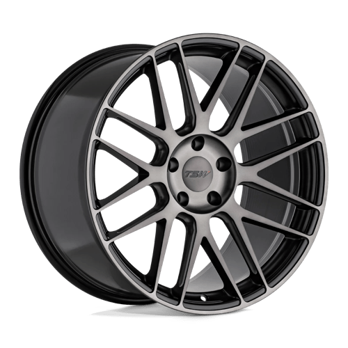 TSW NORD Alloy Wheel 19x9.5 ET40 5x120 Semi Gloss Black Mill Machined Dark 76.1mm CB