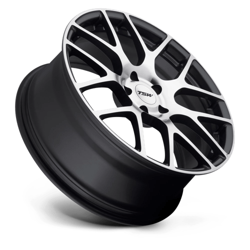 TSW NURBURGRING Alloy Wheel 17x8 ET45 5x112 Gunmetal With Mirror Cut Face 72.1mm CB
