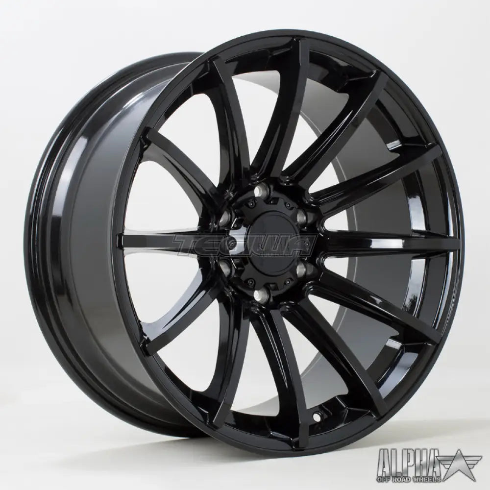Alpha Offroad Machete Alloy Wheel 20x9 ET10 6x139 Black 106.1mm CB