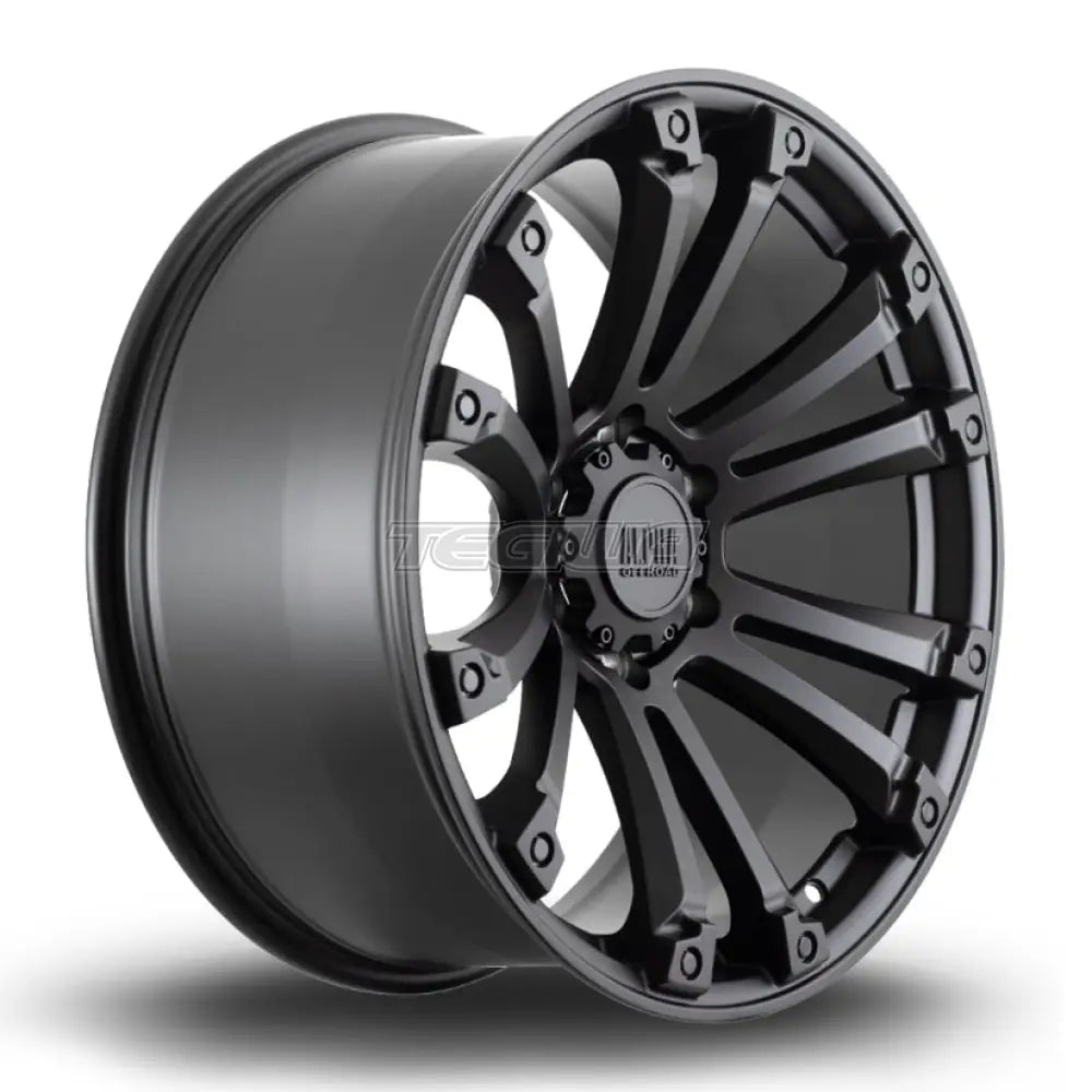 Alpha Offroad Maverick Alloy Wheel 20x9 ET10 6x139 Satin Black 106.1mm CB