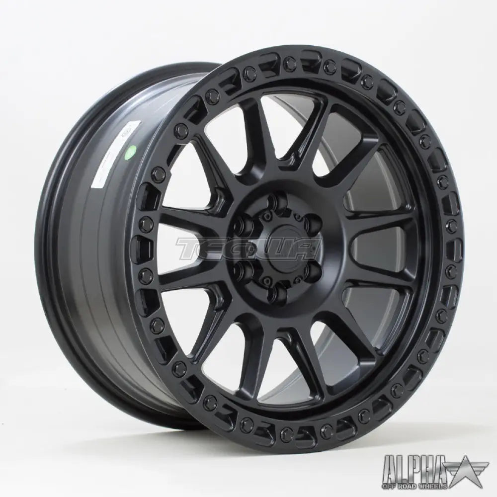 Alpha Offroad Podium Alloy Wheel 18x9 ET15 6x114 Satin Black 66.1mm CB