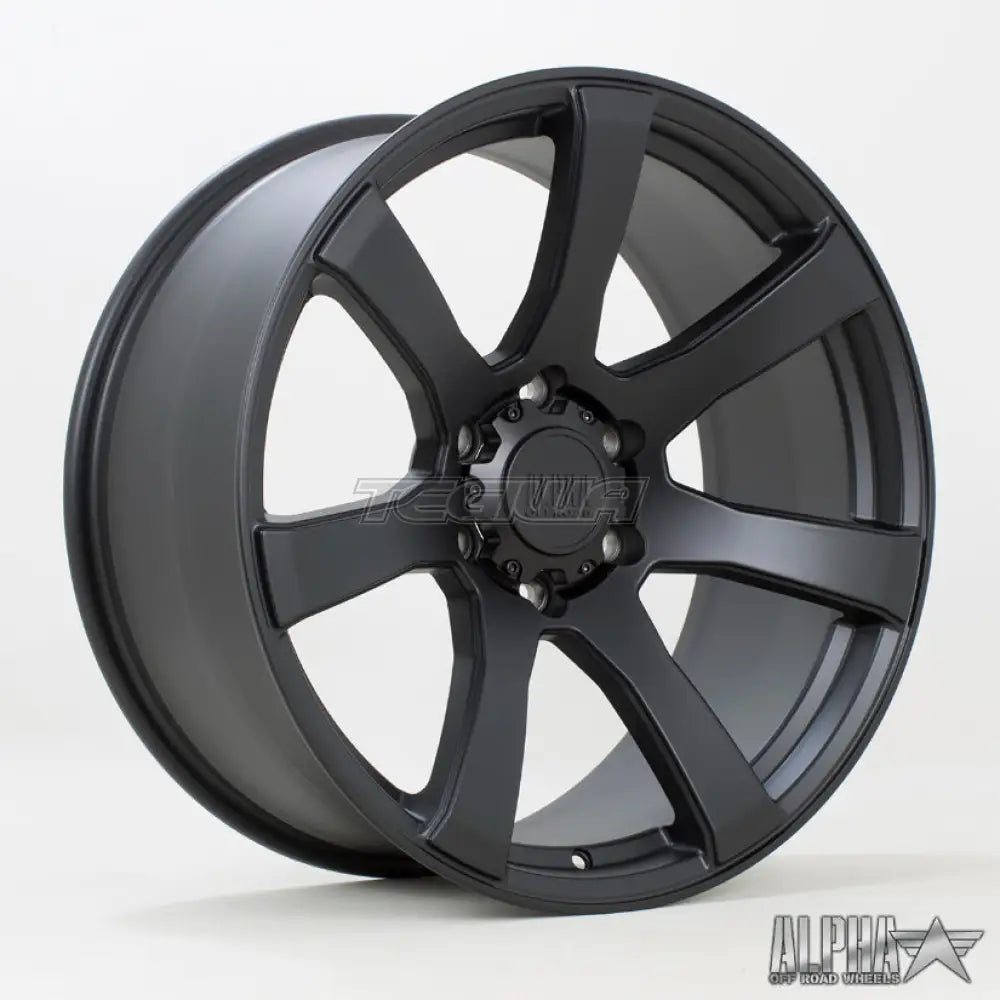 Alpha Offroad RIOT Alloy Wheel 20x9 ET10 6x139 Satin Black 106.1mm CB