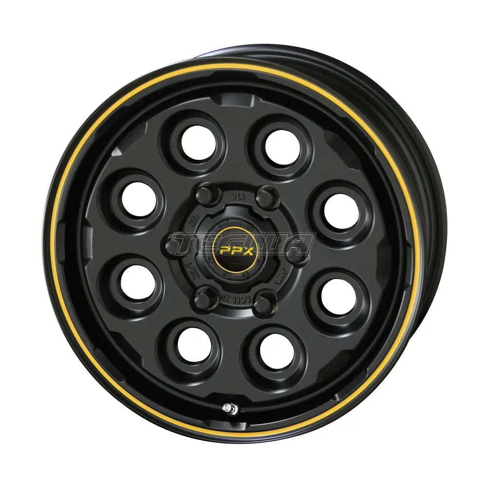 AME PPX MIL-8 Alloy Wheel 16x5.5 ET00 5x139 Black/Yellow