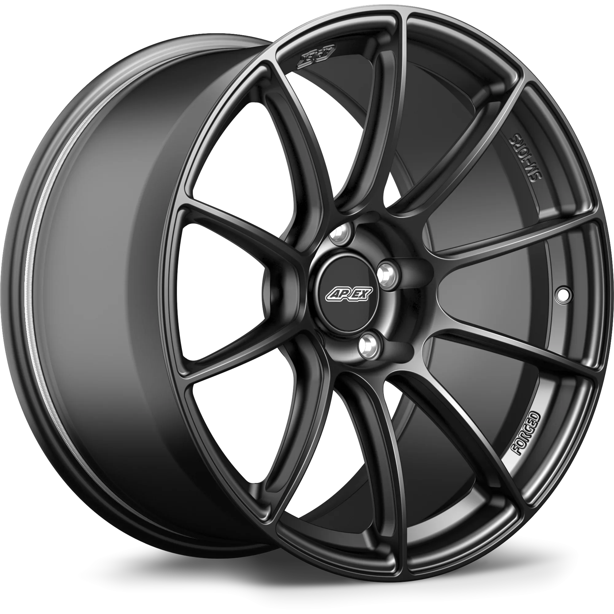 Apex SM-10RS Forged Alloy Wheel 18x10.5 ET44 5x114 Satin Black 60.1mm CB
