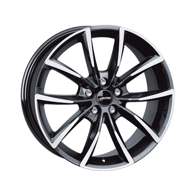 AUTEC Astana Alloy Wheel 18x8 ET44 5x112 Black Polished 57.1mm CB