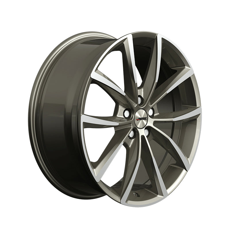 AUTEC Astana Alloy Wheel 19x9 ET21 5x112 Titanium Silver Polished 66.5mm CB
