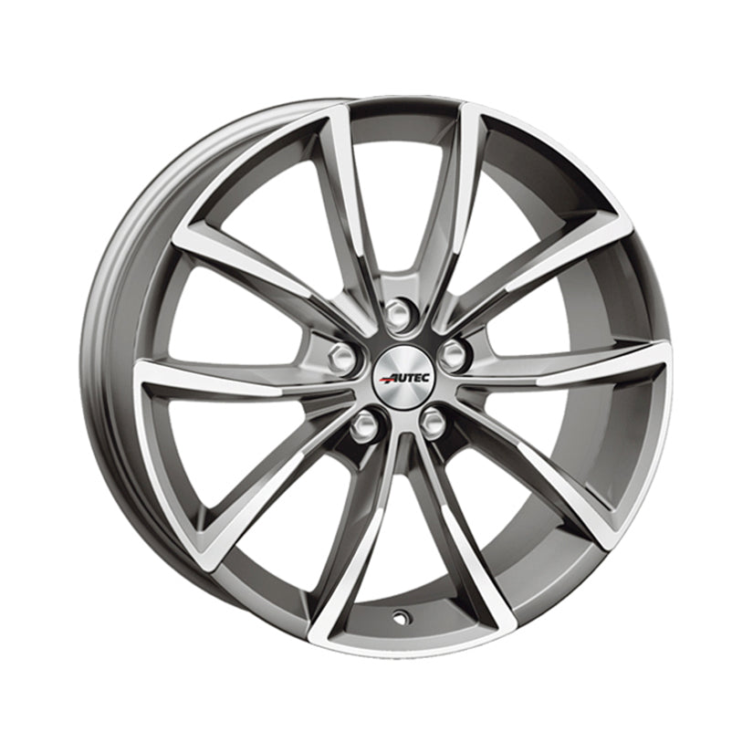AUTEC Astana Alloy Wheel 18x8 ET42 5x108 Titanium Silver Polished 65.1mm CB