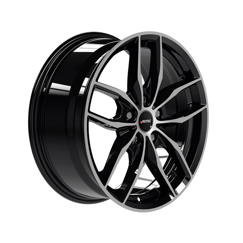 AUTEC Bavaris Alloy Wheel 19x8 ET30 5x112 Black Polished 66.6mm CB
