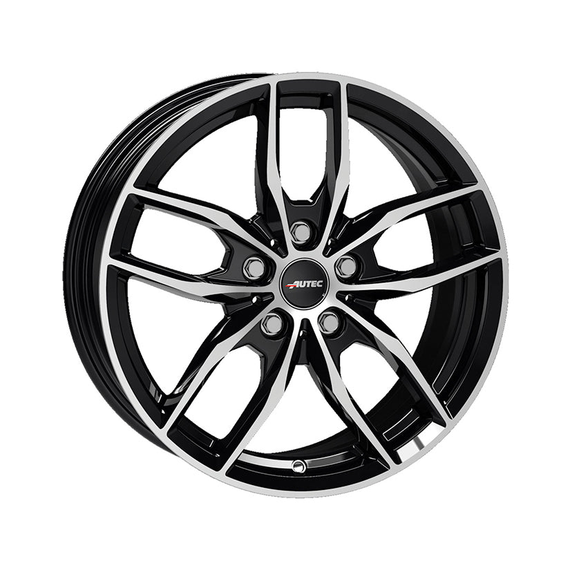 AUTEC Bavaris Alloy Wheel 17x7.5 ET52 5x112 Black Polished 66.6mm CB