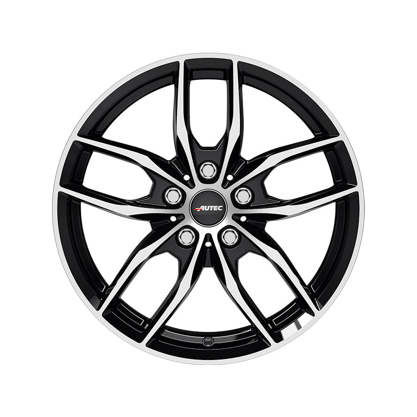 AUTEC Bavaris Alloy Wheel 17x7.5 ET27 5x112 Black Polished 66.6mm CB