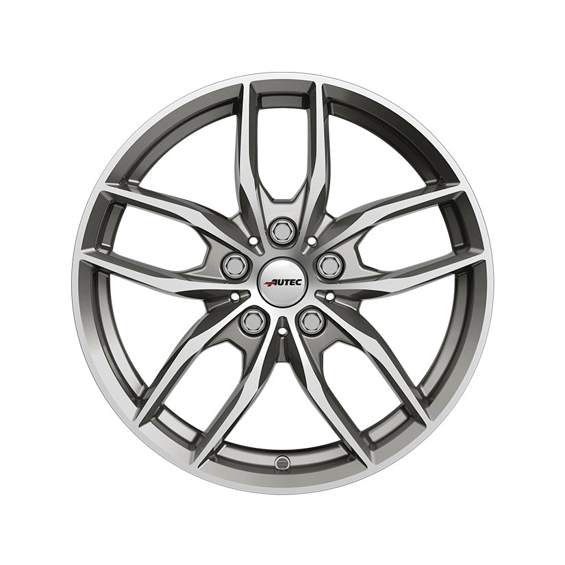 AUTEC Bavaris Alloy Wheel 17x7.5 ET27 5x112 Titanium Silver Polished 66.6mm CB