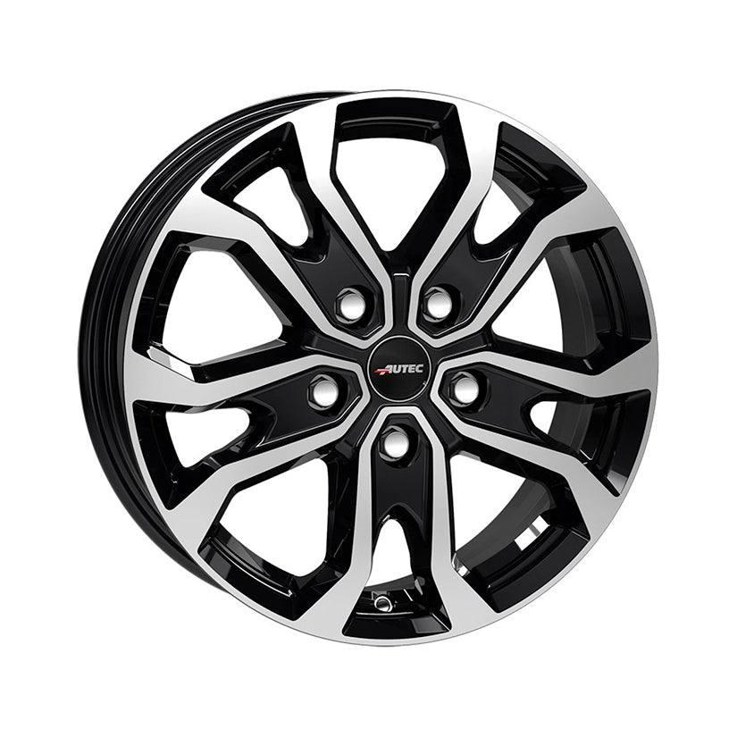AUTEC Kiso Alloy Wheel 18x7.5 ET52 5x112 Black Polished 66.5mm CB