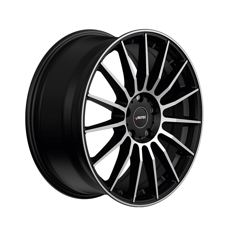 AUTEC Lamera Alloy Wheel 18x8 ET49 5x114 Black Matt Polished 70mm CB