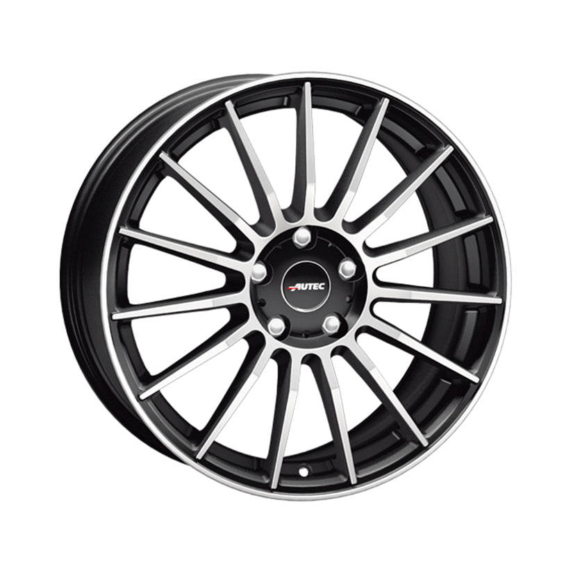 AUTEC Lamera Alloy Wheel 18x8 ET45 5x108 Black Matt Polished 70mm CB
