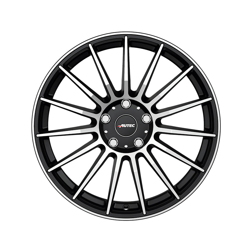 AUTEC Lamera Alloy Wheel 18x8 ET49 5x112 Black Matt Polished 70mm CB