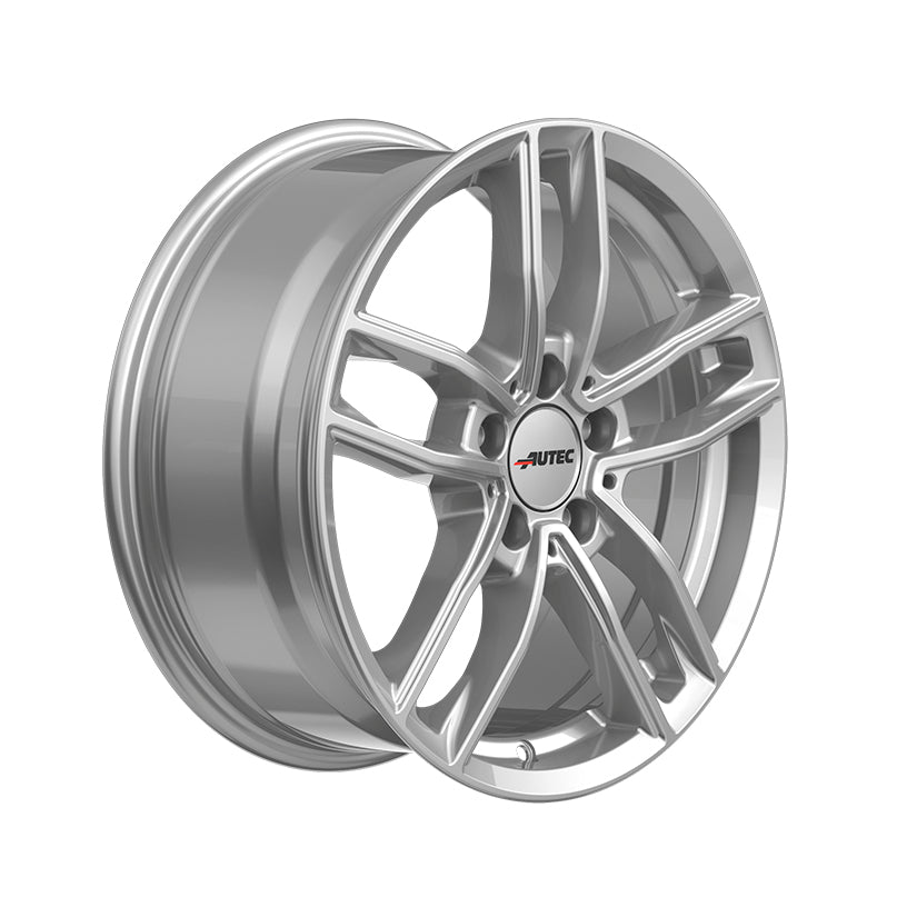 AUTEC Mercador Alloy Wheel 18x8 ET43 5x112 Brilliant Silver 66.5mm CB
