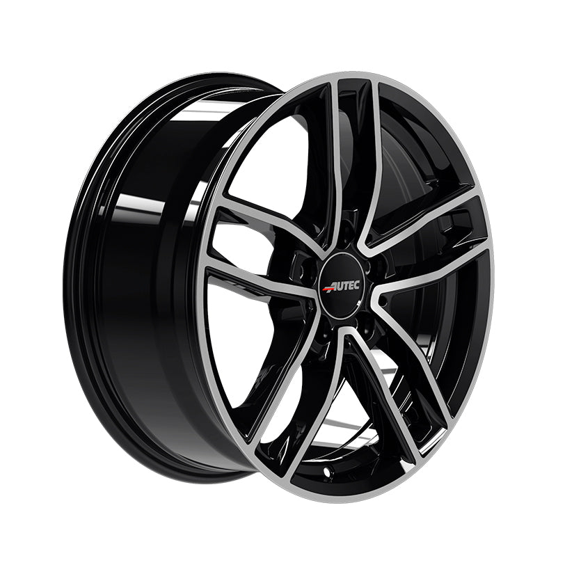 AUTEC Mercador Alloy Wheel 18x7.5 ET49 5x112 Black Polished 66.5mm CB