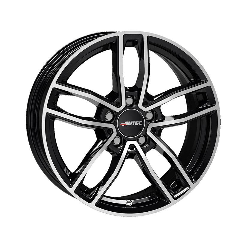 AUTEC Mercador Alloy Wheel 18x7.5 ET40 5x112 Black Polished 66.5mm CB