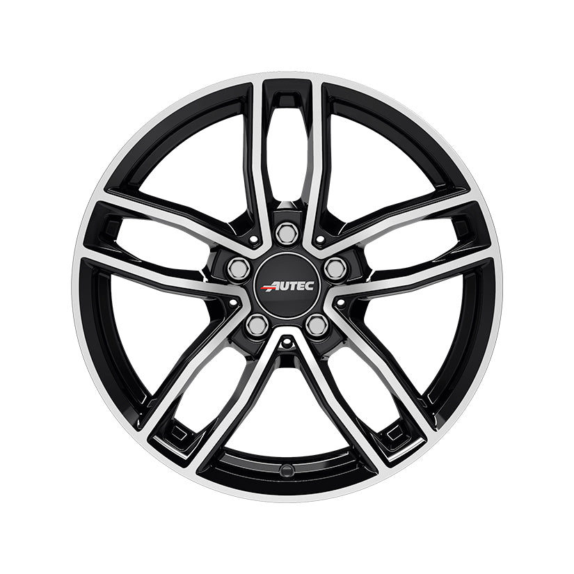 AUTEC Mercador Alloy Wheel 18x7.5 ET40 5x112 Black Polished 66.5mm CB
