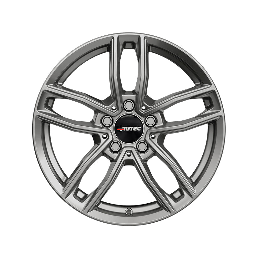 AUTEC Mercador Alloy Wheel 18x8 ET43 5x112 Titanium Silver 66.5mm CB
