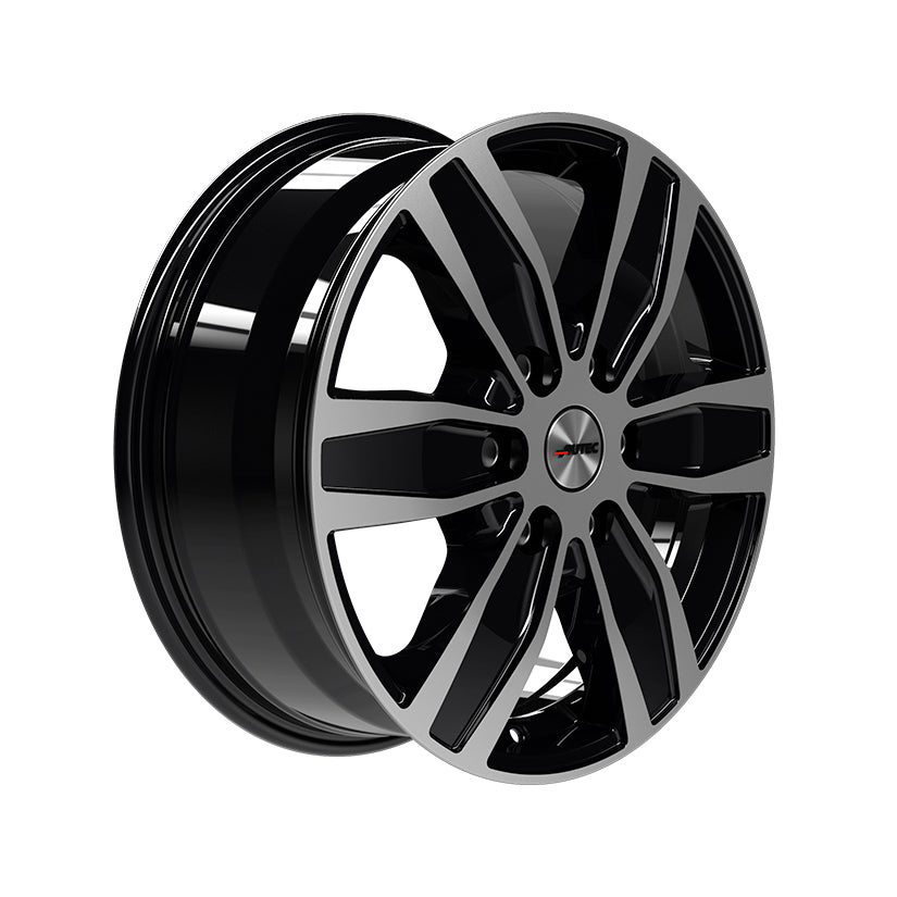 AUTEC Quantro Alloy Wheel 16x6.5 ET56 6x139 Black Polished 92.4mm CB
