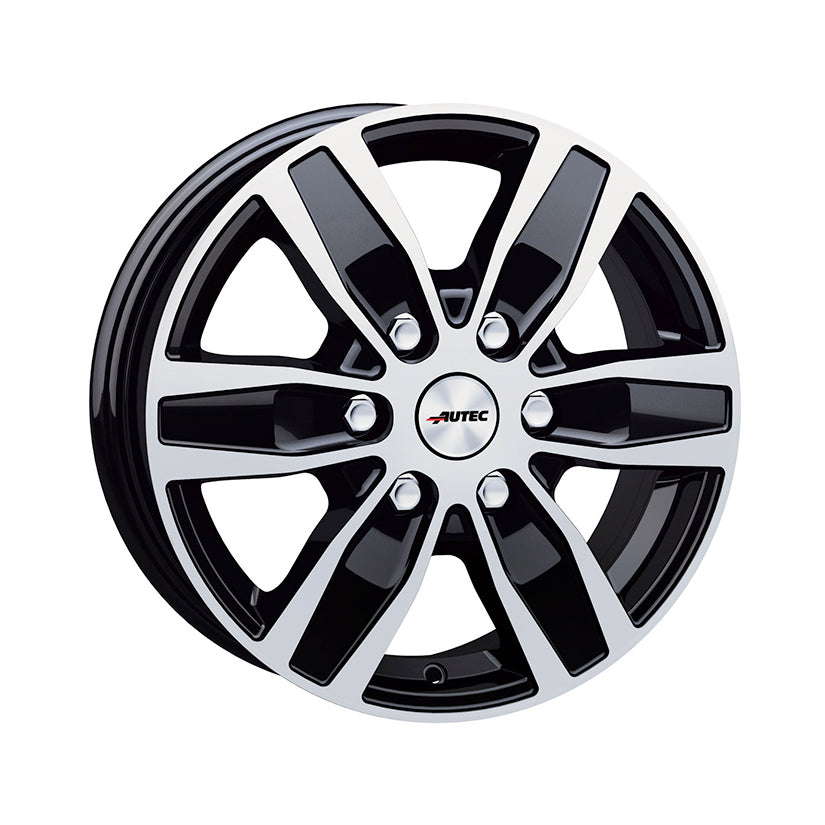 AUTEC Quantro Alloy Wheel 16x6.5 ET50 6x120 Black Polished 74.6mm CB