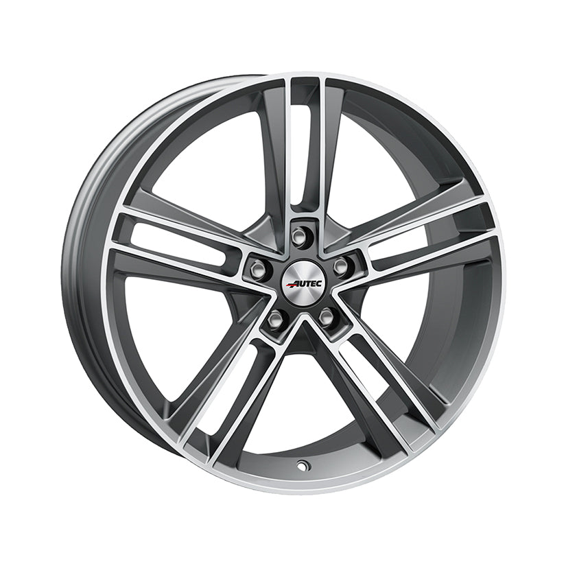 AUTEC Rias Alloy Wheel 20x8.5 ET40 5x120 Titanium Silver Matt Polished 64.1mm CB