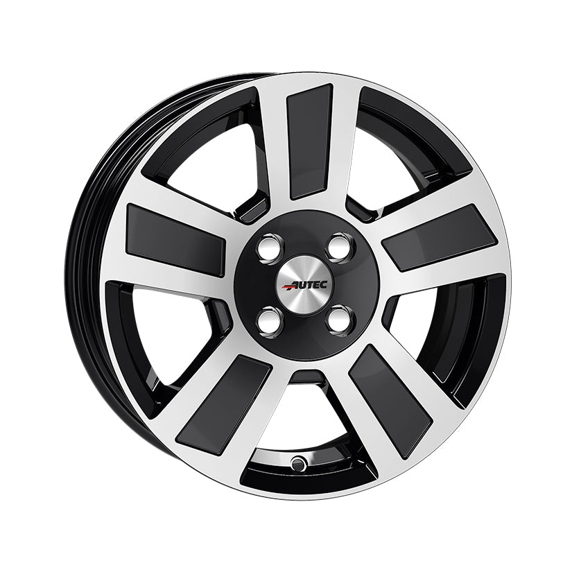AUTEC Tigris Alloy Wheel 15x6 ET30 4x100 Black Polished 66.6mm CB