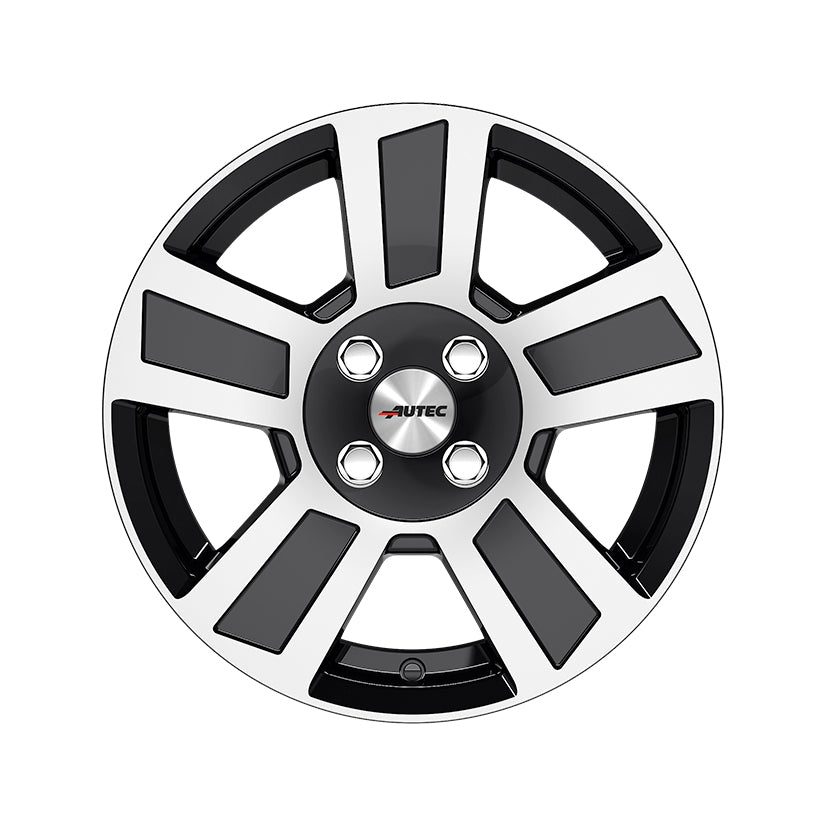 AUTEC Tigris Alloy Wheel 14x6 ET30 4x100 Black Polished 66.6mm CB
