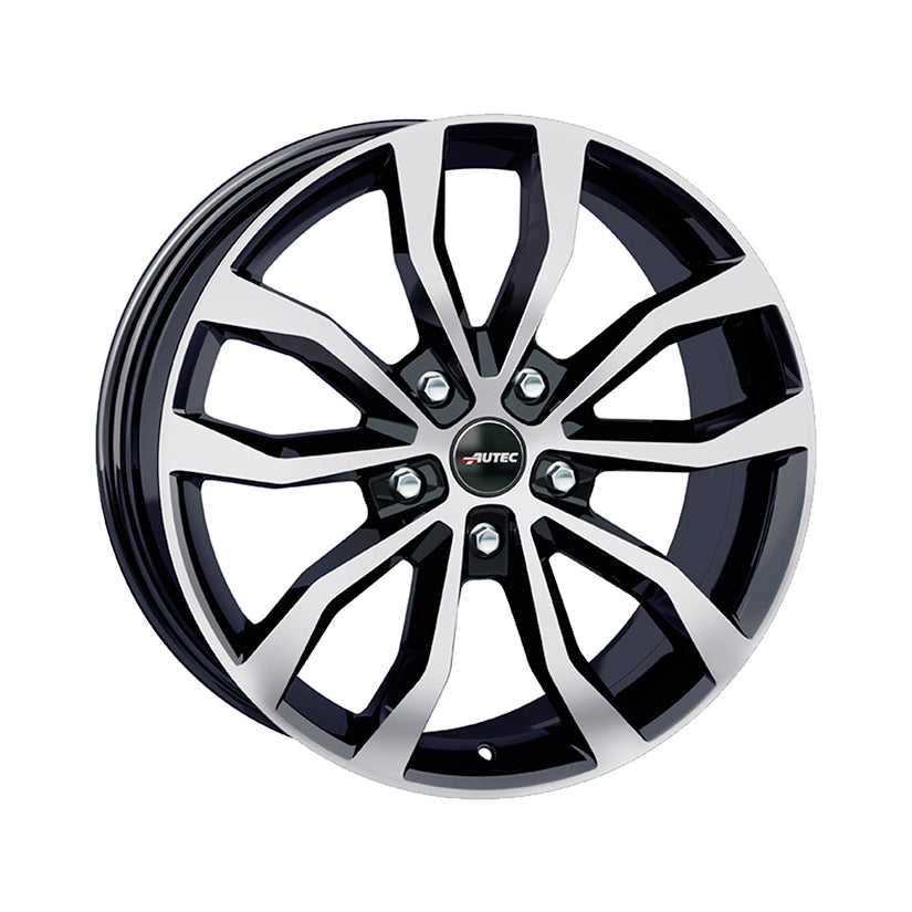AUTEC Uteca Alloy Wheel 17x7.5 ET47 5x112 Black Polished 70mm CB