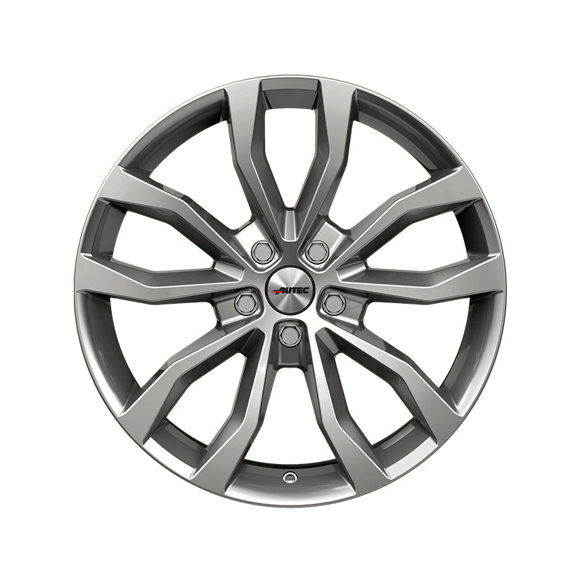 AUTEC Uteca Alloy Wheel 18x8 ET25 5x112 Titanium Silver 70mm CB