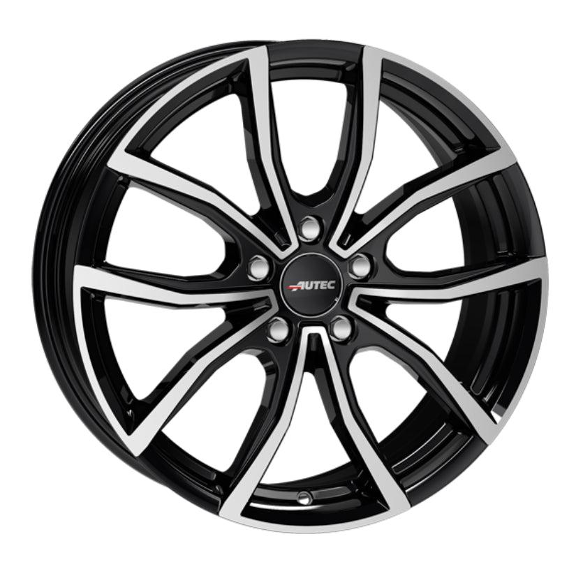 AUTEC Vidron Alloy Wheel 17x7 ET34 5x112 Black Polished 66.5mm CB