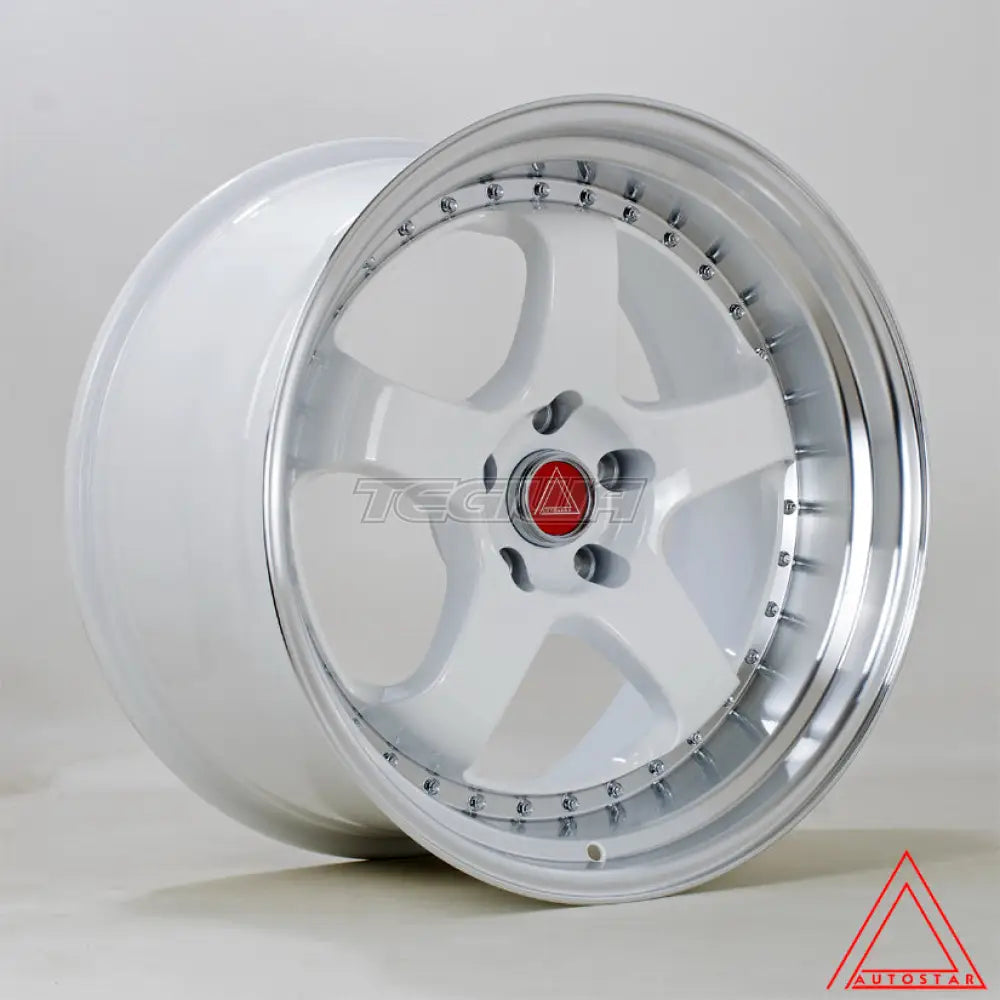 Autostar GT5R Alloy Wheel 19x10.5 ET22 5x114 White Polished Lip 73.1mm CB