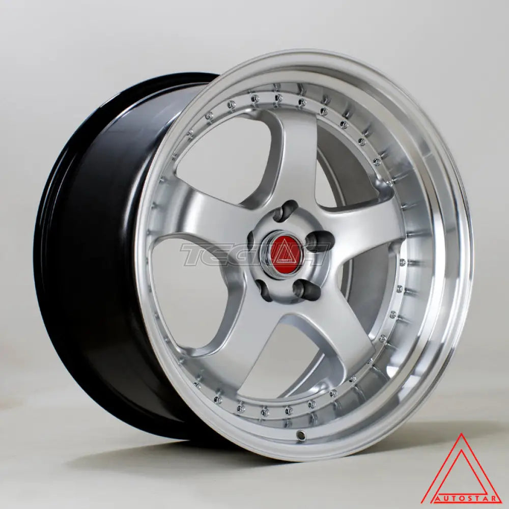 Autostar GT5R Alloy Wheel 19x10.5 ET30 5x120 Hyper Silver Polished Lip 74.1mm CB