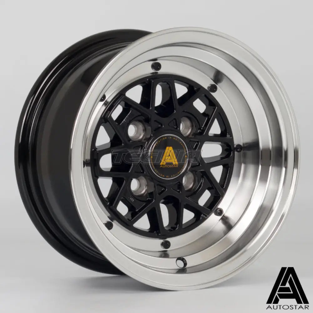 Autostar Korin Alloy Wheel 12x6 ET-9 4x101 Black Polished Lip 65.1mm CB