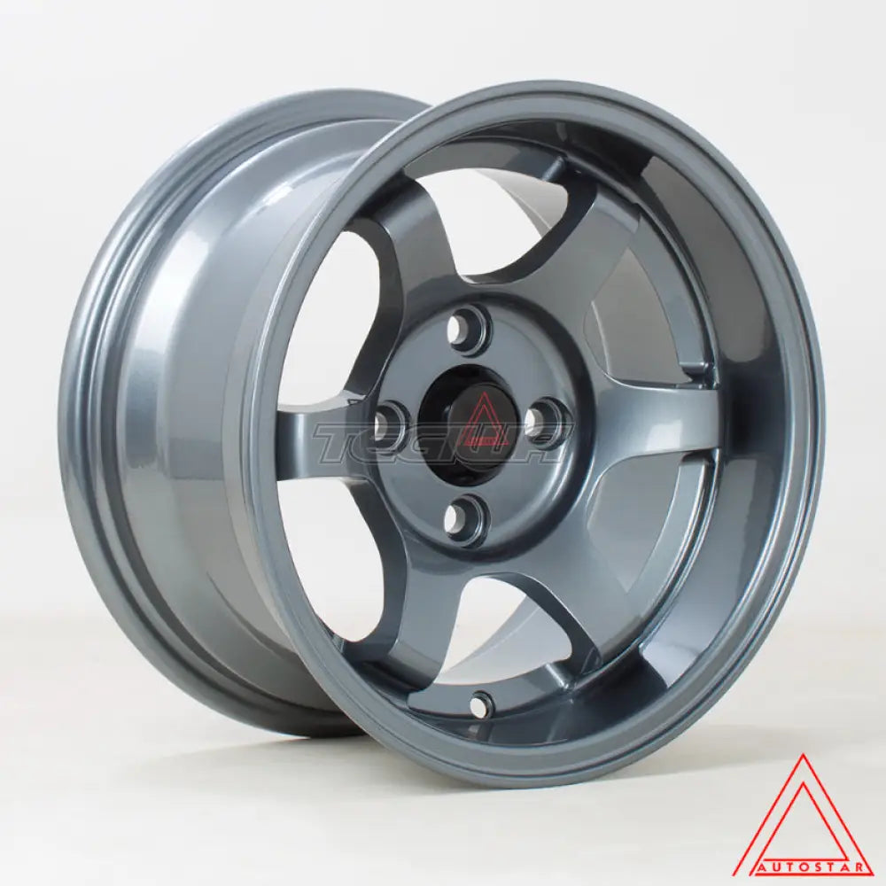 Autostar Roku Alloy Wheel 13x7 ET0 4x101 Gunmetal 65.1mm CB