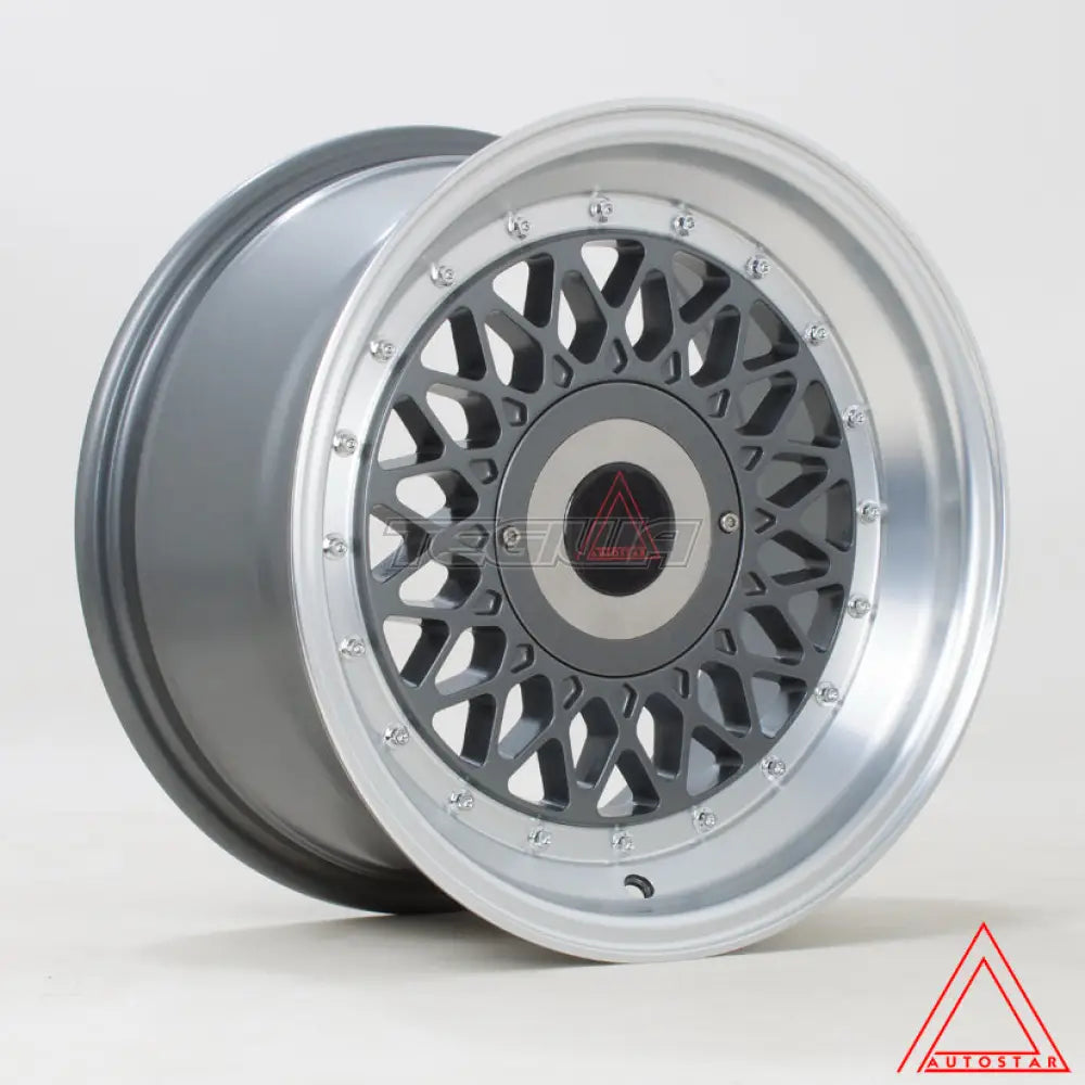 Autostar Silhouette Alloy Wheel 15x8 ET25 4x100,4x114 Gunmetal Polished Lip 73.1mm CB