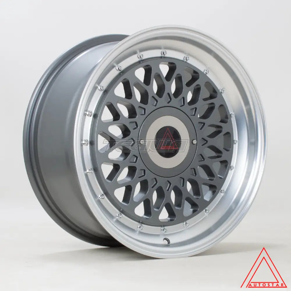 Autostar Silhouette Alloy Wheel 17x8 ET30 4x100,4x108 Gunmetal Polished Lip 73.1mm CB